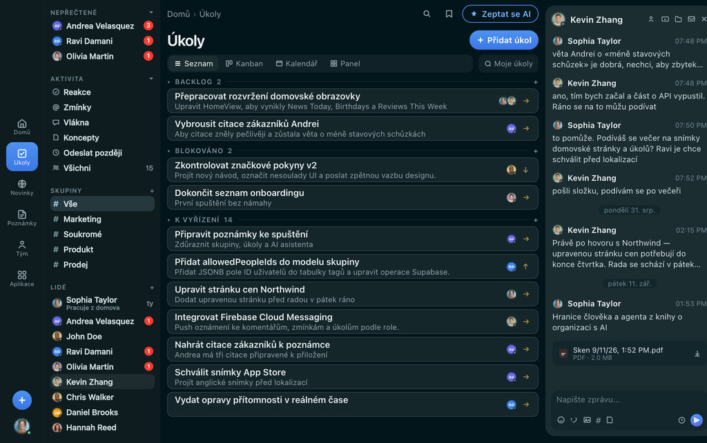 FabricLoop Úkoly